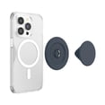 thumbnail image 3 of Empuñadura para teléfono PopSockets redonda, suave al tacto, azul marino con MagSafe, 3 of 6