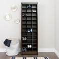 thumbnail image 4 of Prepac Space-Saving Espresso Shoe Storage Cabinet, 4 of 5
