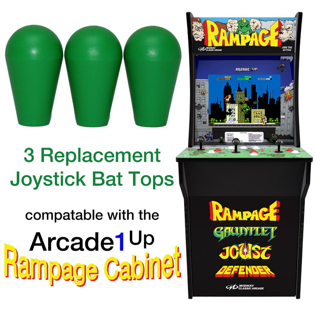 Arcade1up Rampage Street Fighter 2 Galaga Pacman 3 Joystick Bat Top ...