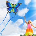 thumbnail image 4 of Cometa De Mariposa Grande Para Niños Y Adultos 120X95Cm Con Colas Largas Fácil De Montar Y Volar Para Principiantes Mango De Fácil Agarre Con 200 Cuerdas Y Giratorio Impresionantes Juguetes De Playa Y, 4 of 4