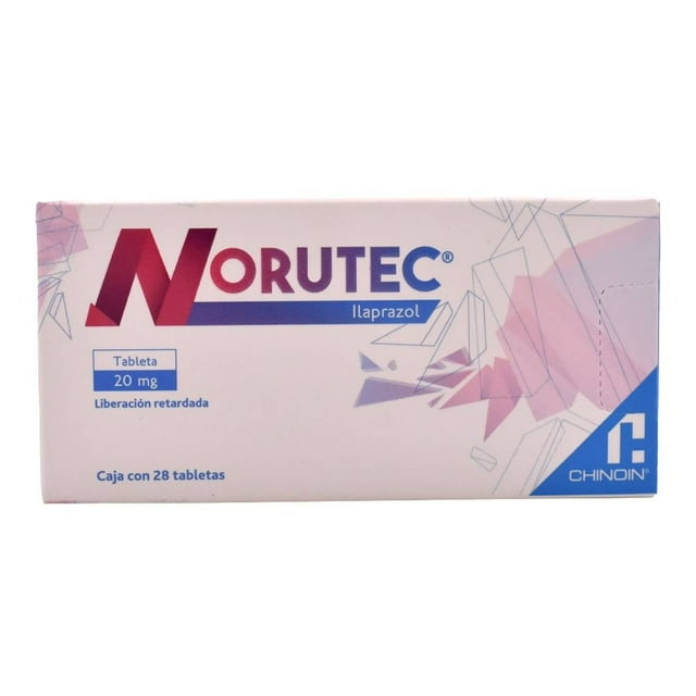 Norutec Ilaprazol 20 mg liberación retardada 28 tabletas