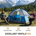 thumbnail image 3 of JIOABL 2 Person Dome Camping Tent with Rainfly, Waterproof Polyester, Ventilated Windows and Skylights, Easy Setup, Portable, Green, 3 of 8