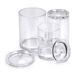 thumbnail image 1 of Set 3 Organizador Acrilico Cotonetes Cosmeticos Pads Transparentes, 1 of 5