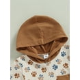 thumbnail image 5 of Bagilaanoe 4th of July Clothes for forToddler Baby Boy Letter Print Short Sleeve Hooded Tops + Shorts 6M 12M 18M 24M 3T Kids Independence Day Outfits 2pcs Short Pants Set, 5 of 9