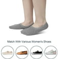 thumbnail image 4 of Womens No Show Socks 4-8 Pairs Ondo Low Cut Non-Slip Socks Invisible Cotton Liner Socks, 4 of 5