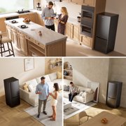 Upstreman 7.1 Cu.ft Bottom Freezer Refrigerator, 2 Door Kitchen Fridge Large Apartment Refrigerator Garage Ready Refrigerator, Black BM71