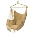 thumbnail image 5 of Hanging Rope Swing Seat for Indoor Outdoor Hammock Chair, Coffee, 5 of 10