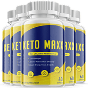 (5 Pack) Keto Maxx - Supplement for Weight Loss - Energy & Focus Boosting Dietary Supplements for Weight Management & Metabolism - Advanced Fat Burn Raspberry Ketones Pills - 300 Capsules