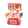 thumbnail image 3 of 30Pcs Kitchen Playset Toy Educational Learning Skill Toy Pretend Cooking Playset red, 3 of 9