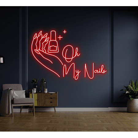 

Nail Salon Neon Signboard Nail Salon Decor