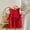 96#Red, variant on Children Solid Color Loose Girl Ruffle Sleeve Princess Dress Round-Neck Sleeveless Round-Neck Dress Girls For Dresses Cute Summer Dresses