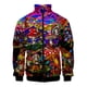 thumbnail image 3 of Chaqueta informal con cremallera para hombre y mujer, ropa de primavera y otoño, con estampado lavado, camisetas de manga larga, chaquetas cómodas hawaianas, abrigos para hombre, 3 of 5