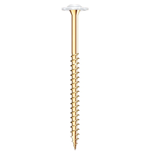 GRK White Low Profile Cabinet Screws - #8 x 2-1/2 Inch Qty 80