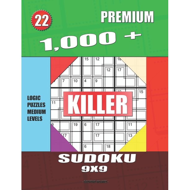 Killer Sudoku 1,000 + Premium sudoku killer 9x9 Logic puzzles medium