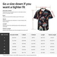 thumbnail image 5 of Kll Men'S Hawaiian Shirt Short Sleeve Button Down Beach Shirts-Colorful Mushrooms In Doodle Style, 5 of 7