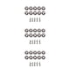 thumbnail image 5 of Kenally Juego de arandelas de tornillos para coche de 10 piezas, juego surtido de arandelas, accesorios modificados para actualización de Type4 NO4, 5 of 6