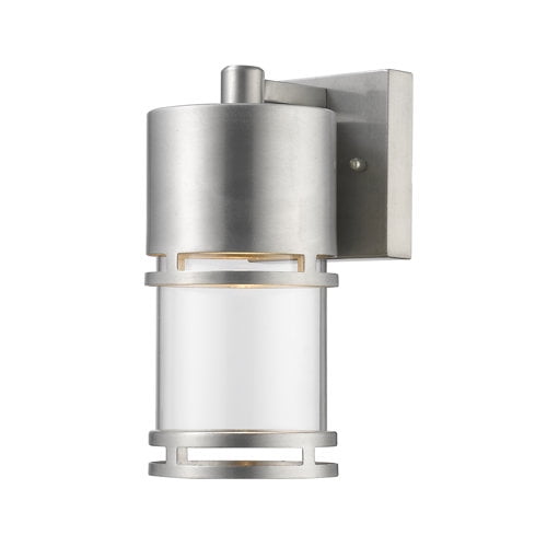 Z-Lite Luminata Outdoor LED Wall Light in Brushed Aluminum