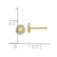 thumbnail image 5 of Auriga Fine Jewelry 14k Yellow Gold CZ Star Stud Earrings for Women, 5 of 5