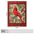 thumbnail image 4 of EastSmooth  Cardinals Blanket Red Birds Throw Blanket Plush Blankets Bedding for Valentine's Day Christmas Day, 4 of 6