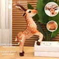 thumbnail image 2 of Sika Deer Stuffed Animals Toy,Lifelike Brown Deer Plush Toy,Imaginative Play Plush Doll Gift for Friend, 2 of 5