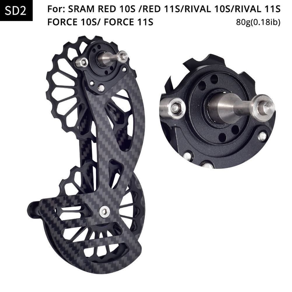Road Car Carbon Fiber Large Guide WheelRear Dial Guide Wheel Forshimano