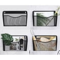 thumbnail image 4 of Clearance Wall Mount File Hanging Organizer,1 Pocket Metal Mesh Home Folder Binder Holder Magazine Mail Sorter Rack Buy 2 get 10% off, 4 of 4