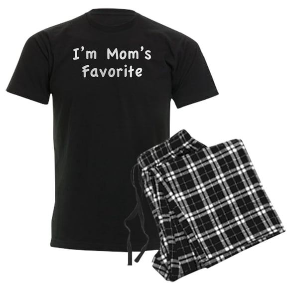 CafePress - I'm Mom's Favorite Men's Dark Pajamas - Men's Dark Loose Fit Cotton Pajama Set