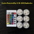 Small Submersible Led Lights with Remote ,Tea Lights Small Underwater