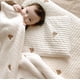 thumbnail image 5 of Manta bordada de oso Manta para bebé Manta bordada Manta bordada Manta para salidas de bebés y niños pequeños Manta para la siesta de otoño e invierno, 5 of 6