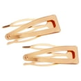 thumbnail image 2 of Wweixi BB Hairpins Useful Hair Accessories Side Clip Fashionable Snap Fastener Clip Gold 1Set, 2 of 6