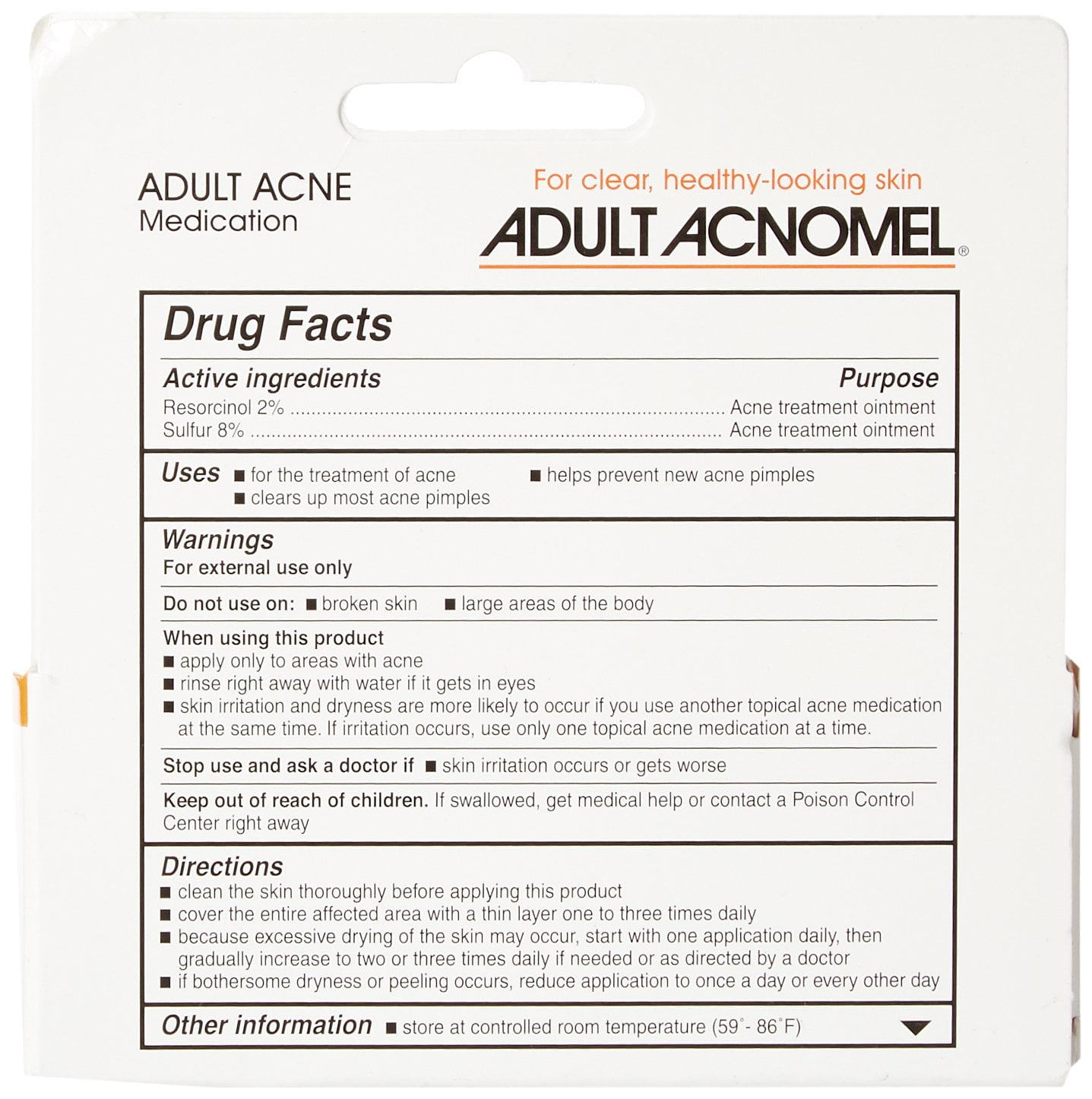 2 Pack Adult Acnomel Tinted Cream 1.30 oz