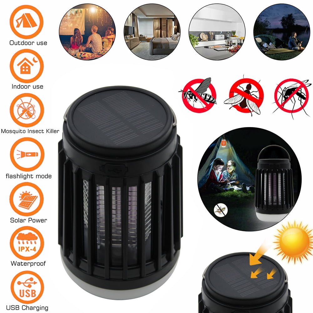 3W Hanging Mosquito Repellent Lamp Insect Killer Flying Bug Zapper Camp Outside 