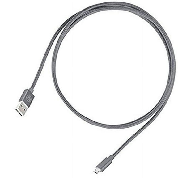 Silver Stone Technologies CPU01C-1800 Reversible USB-A to Micro-B Cable - Charcoal
