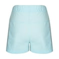 thumbnail image 5 of uublik High Waisted Shorts Women Super Soft Summer Savings with Pockets Casual Shorts Light Blue, 5 of 5