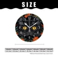 thumbnail image 2 of 16 Inch Wall Clock Battery Operated Silent Clock Decorative for Office, Kitchen, Outdoor, Living Room，Cat Flower Boho Style Creative, 2 of 4