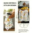 thumbnail image 4 of Flour Sack Kitchen Towels Set of 2-18x26 Cotton Dish Towels with Hanging Loop Reusable Tea Towel for Cleaning Spring Absorbent Dishcloths Cute Home Decor Housewarming, Lemon Birds, 4 of 6