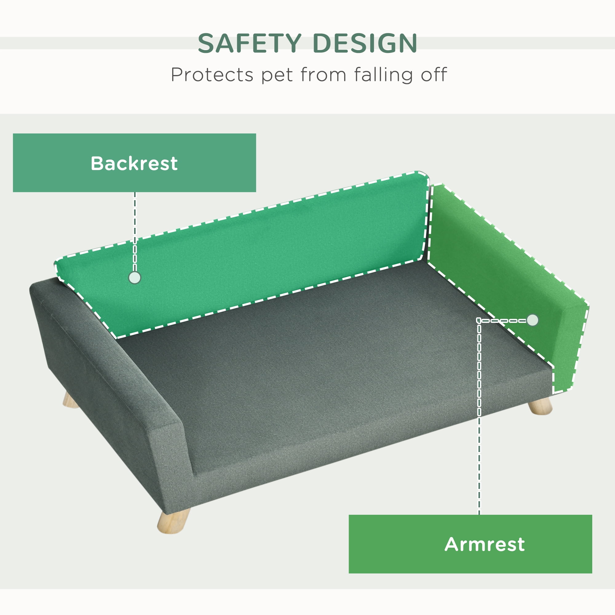 Modern dog couch online