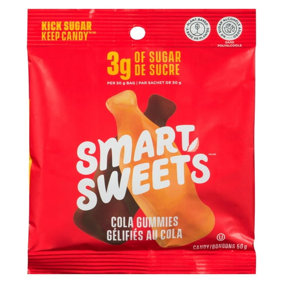 SmartSweets, Cola Gummies, 50g Pouch No artificial sweeteners or added sugar.