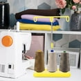 thumbnail image 2 of Rushay Thread Spool Holder Stand 3 Spools Holder, Lightweight, Wiring Rack, Detachable, Yellow, 2 of 9