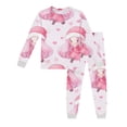 thumbnail image 1 of WEIYLL Ensembles de Tenues pour Filles Tout-Petits Pyjamas à Manches Longues Imprimés Hauts et Pantalons Ensemble de Tenues d'Automne pour Filles Roses Taille 6-7, 1 of 3