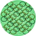 thumbnail image 1 of Ahgly Company Indoor Round Patterned Dark Lime Green Area Rugs, 6' Round, 1 of 1