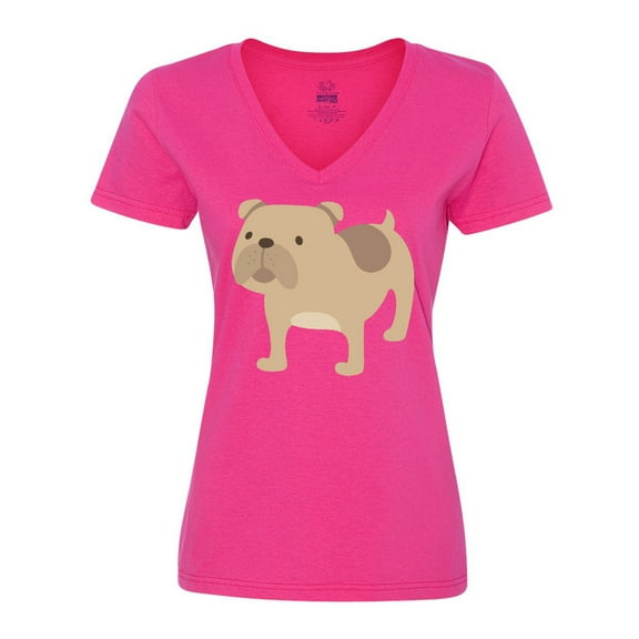 Inktastic Bulldog Women's V-Neck T-Shirt