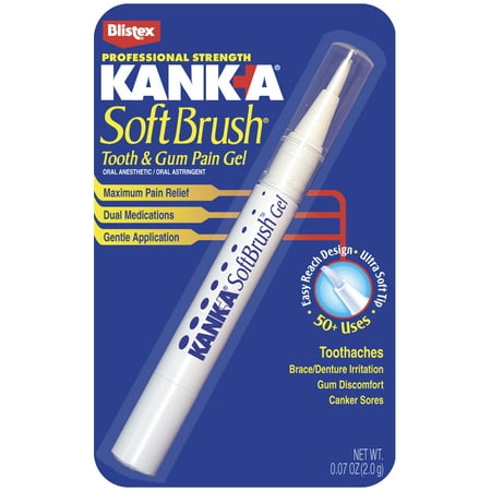Kanka Maximum Strength Soft Brush Tooth and Gum Pain Gel, 0.07 (The Best Painkiller For Tooth Pain)