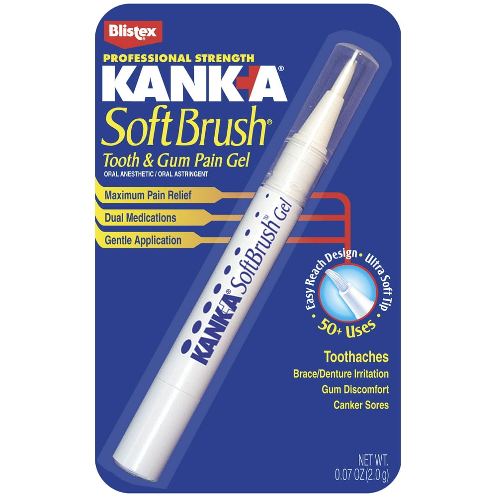Kanka Maximum Strength Soft Brush Tooth and Gum Pain Gel, 0.07 Oz