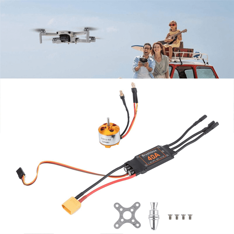 Upgrade Your Drone: 40A Brushless ESC & 2212 KV2200 Motor Combo With XT60 Plug