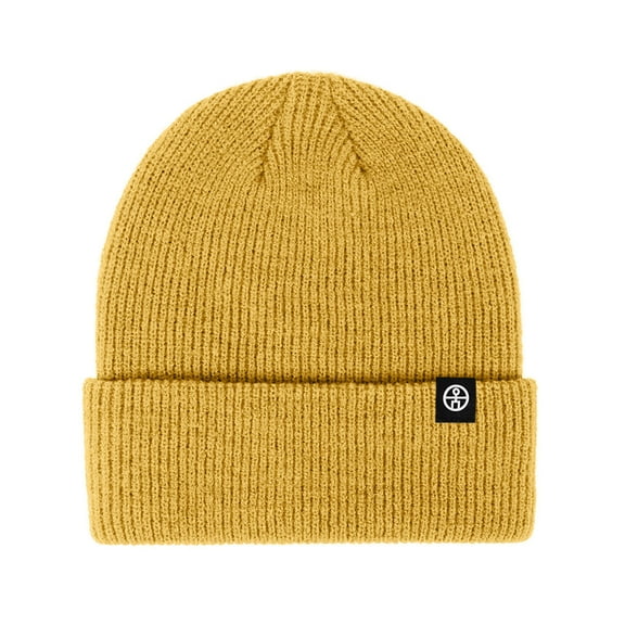 XUNKUSGA Hats for Men Women Winter Warm Mens Hats Solid Color Knit Skull Cap Soft and Thick Windproof Knit Hats for Women Unisex Winter Hats Yellow