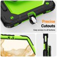 thumbnail image 7 of for Samsung Galaxy Tab S8 Plus/S7 FE/S7+ Plus Case 12.4 inch, 360 Rotating Shockproof Cover with Stand, Handle, Shoulder Strap, Lime Panel, 7 of 7