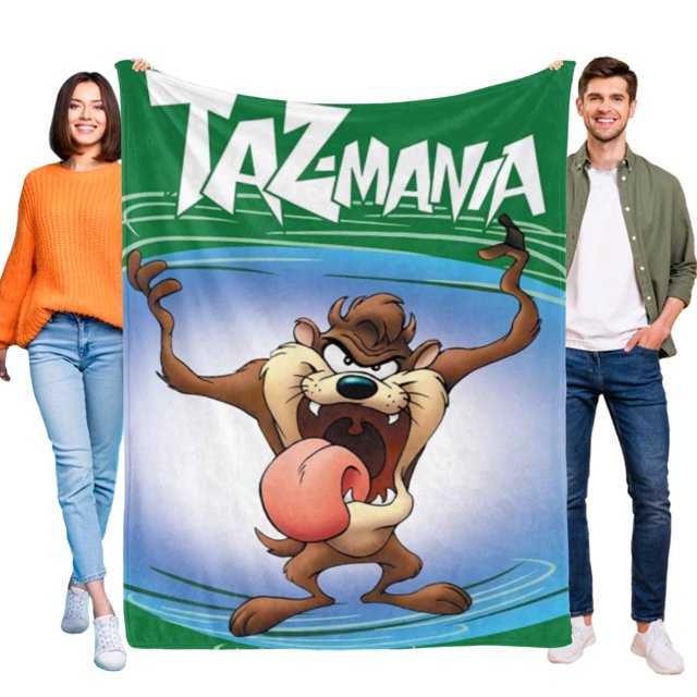 Taz-Mania anti-pilling, suave, ligera, esponjosa y acogedora de lujo para hogar y cocina – Perfecta para niños y adultos,120X80cm