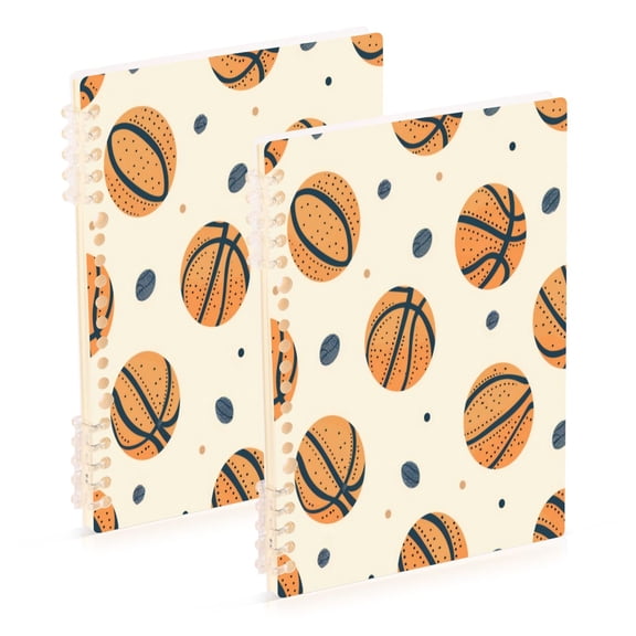 Notebook 8.3x5.7x0.4 Inch One Sizex1 Journey Note Diary Hardcover Notebook 60 Pages,80g Paper Writing Smooth and Not Easy to Break Cartoon Basketball
