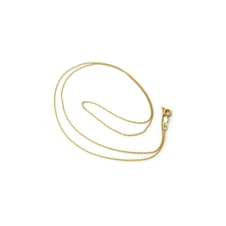 16 Toggle Rolo Necklace - 14k Yellow, White or Rose Gold 0.8mm Round Rolo Cable Chain Necklace, 13